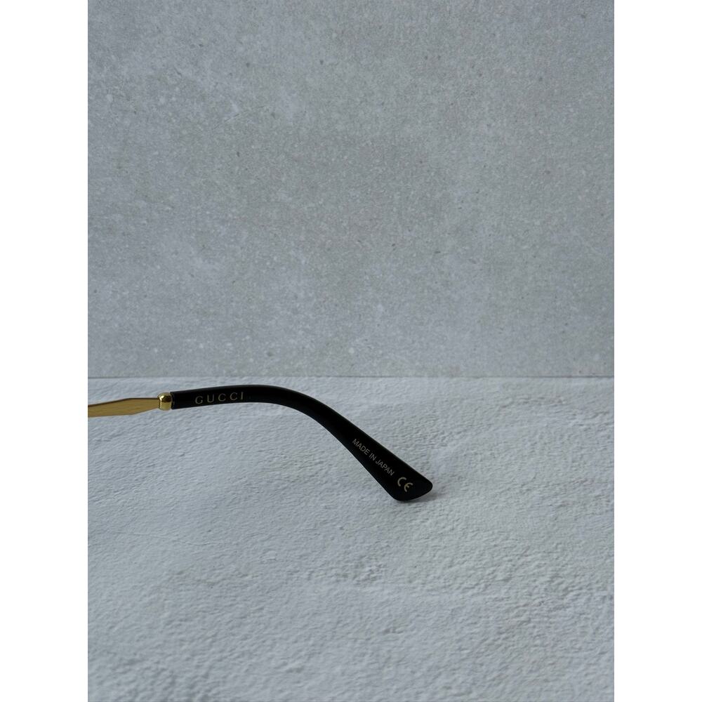NEW Gucci GG0596OA Gold Black Round Eyeglasses Frames - Picture 9 of 9